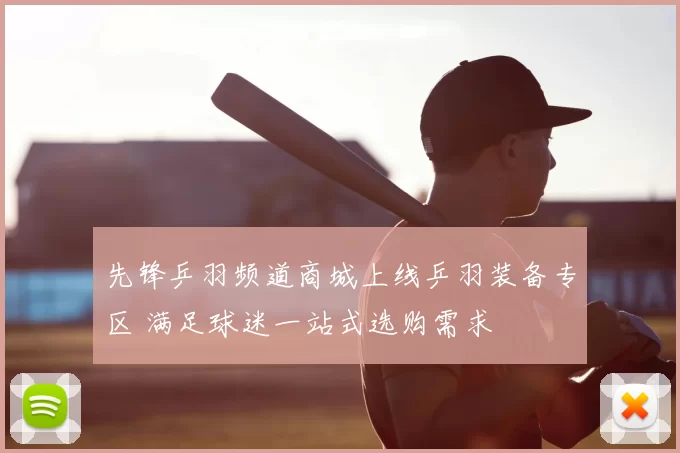 先锋乒羽频道商城上线乒羽装备专区 满足球迷一站式选购需求